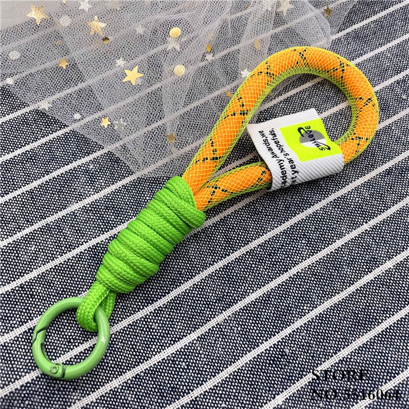 Mode Fluorescerende Kleur Lanyard Strap Voor Sleutels Label Tij Cool Telefoon Case Voor Iphone Rugzak Leuke Hand Bandjes Korte Touw: D04