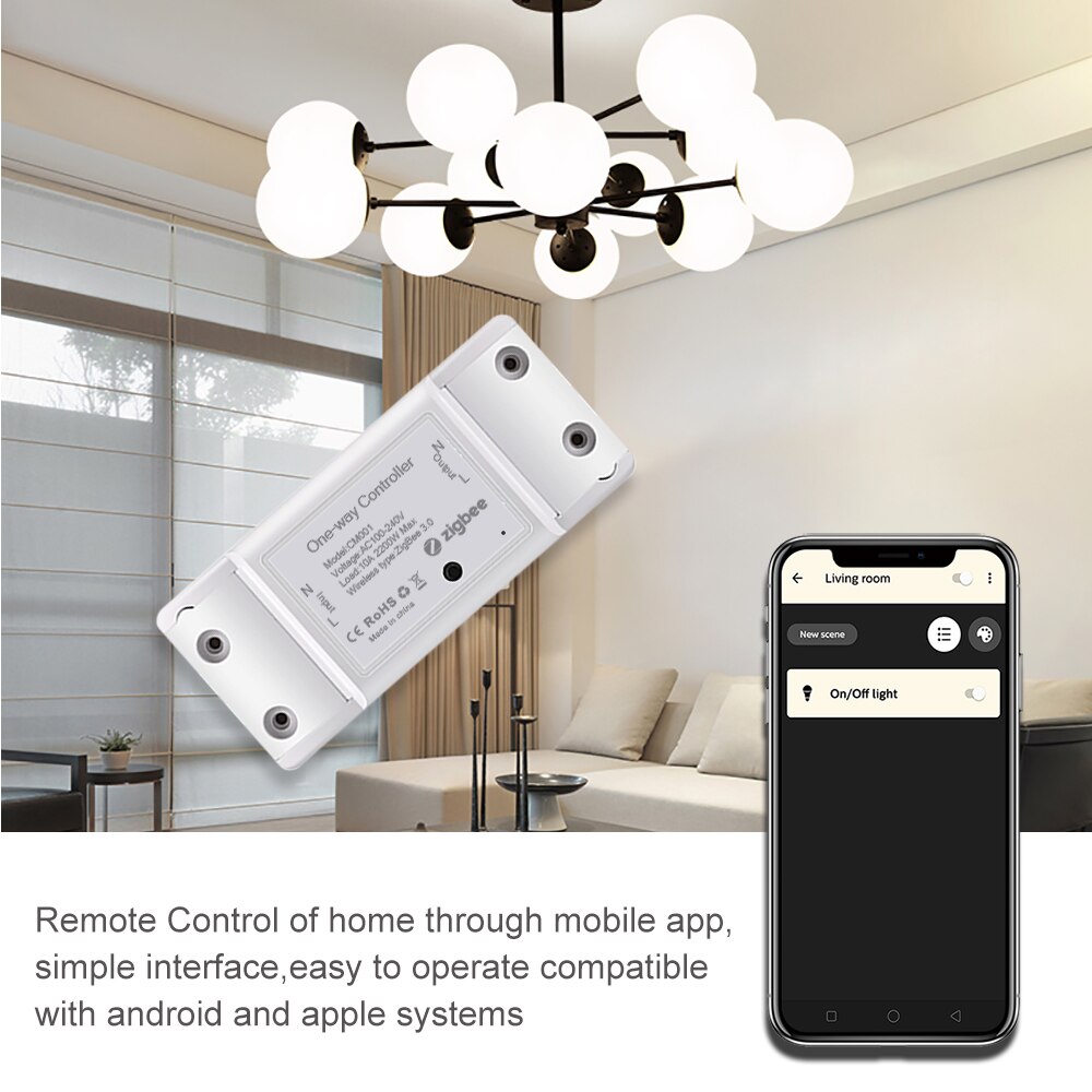 Tuya zigbee valokytkin ohjain älykoti diy painike kytkin ajastin kaukosäädin sävy smartthings alexa 10a