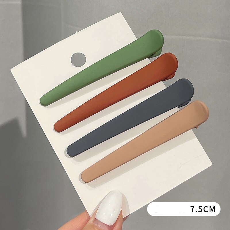 4 st/set skönhetssalong hårnål styling frisör sminkverktyg anka & #39 ;s näbbklämma hårklämmor för kvinnor tjej huvudbonader: 01
