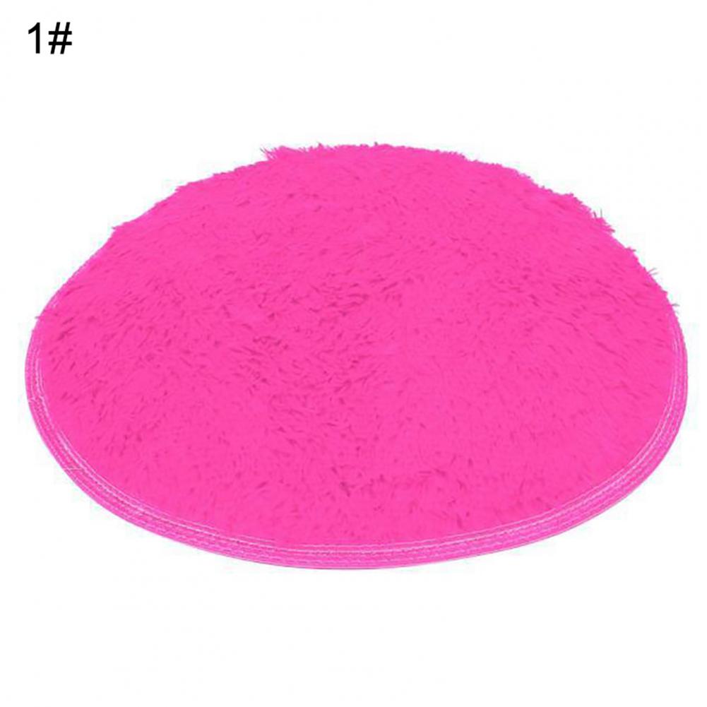40Cm Duurzaam Ronde Zachte Koralen Fleece Badmatten Badkamer Slaapkamer Keuken Antislip Vloermat Wateropname Tapijt thuis Deurmat