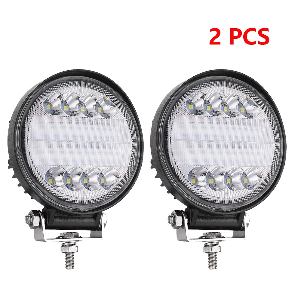 Led lys bar 90w led bar 30 barra led bil lys til 4 x 4 led bar offroad suv atv traktor båd lastbiler gravemaskine 12v 24v arbejdslys: 2 stk 90w