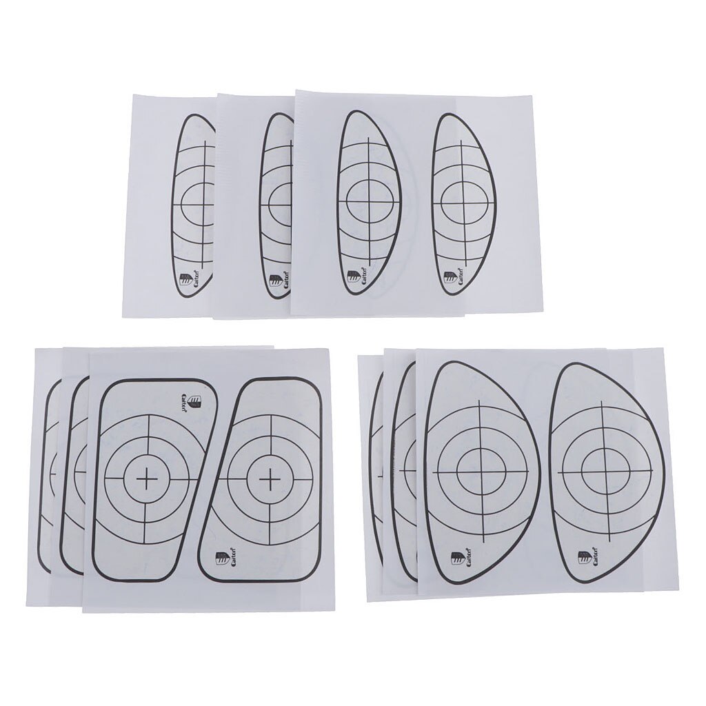 9 Sheets Golf Impact Labels Target Tape Stickers for Irons and Woods - Golfer Swing Trainer