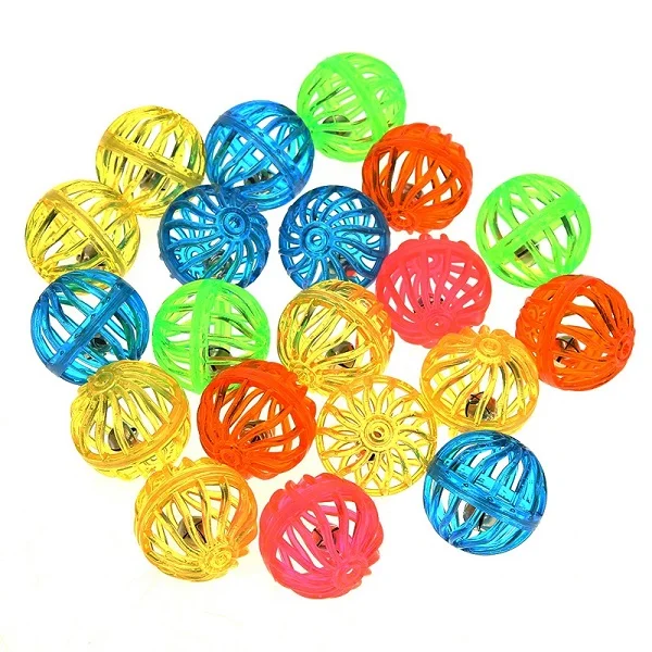 Pelotas de juego coloridas para gatos y gatitos con cascabel, sonajero ligero con campana, suministros para gatos, juguetes para mascotas, 5 uds.