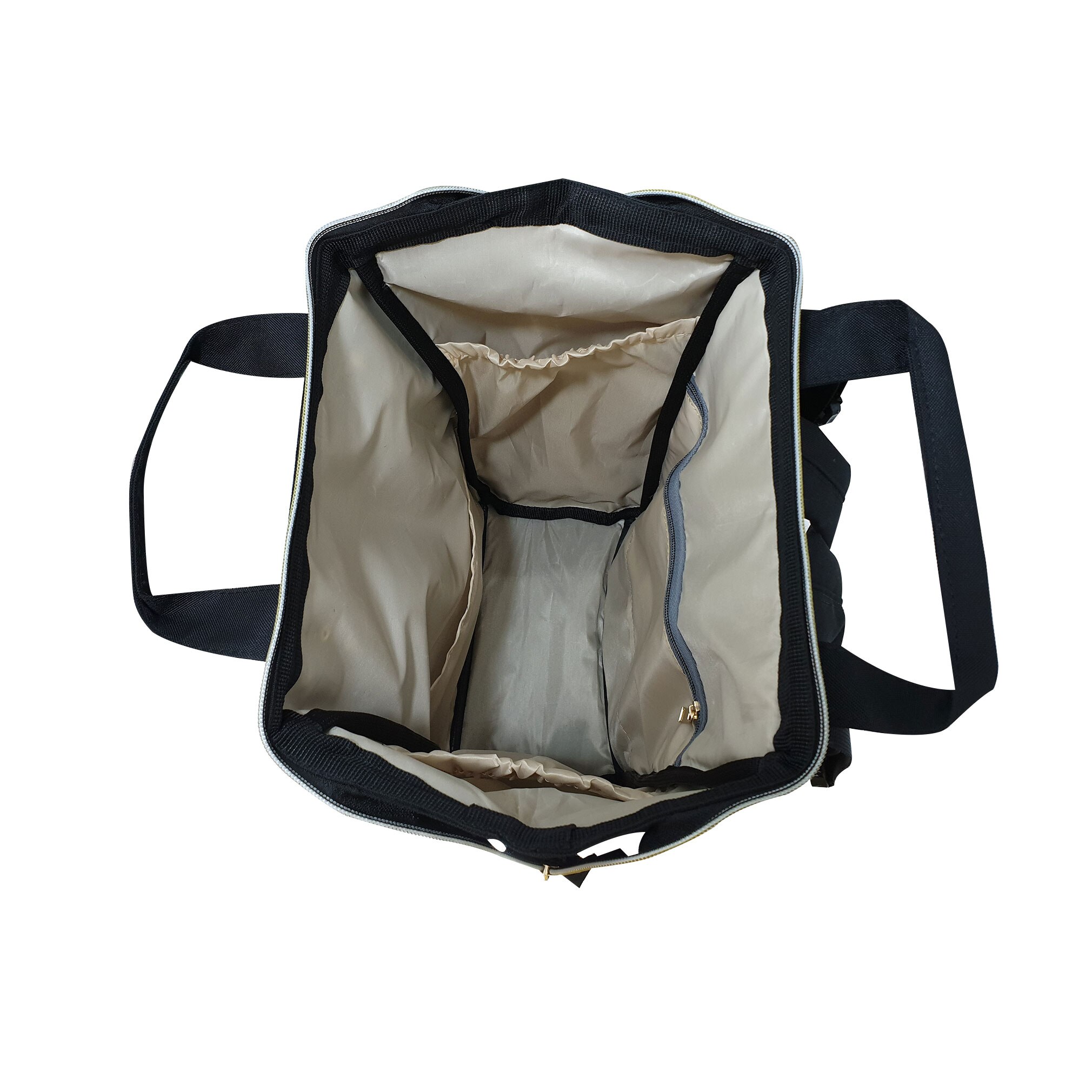 Mochila para madres de gran capacidad, bolsa de pañales para bebés, gris,