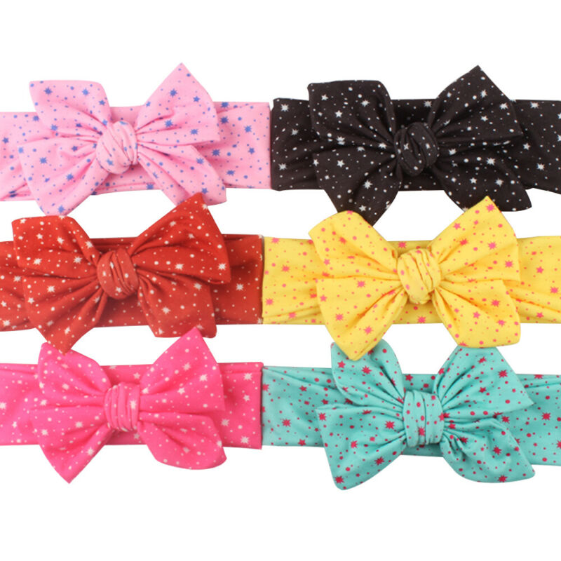 Baby Toddler Girls Kids Bunny Rabbit Bow Knot Turban Headband Hair Band Headwrap