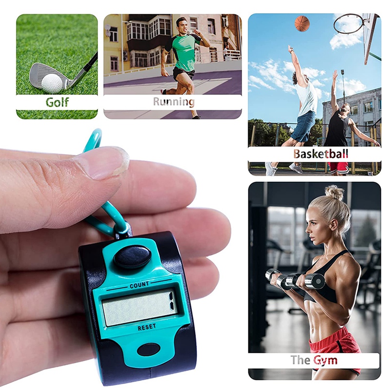 Handy Counter Click Manual Digital Clicker Stitch Tally Counters Finger Mechanical Palm Handheld Pitch 5-Digit Display