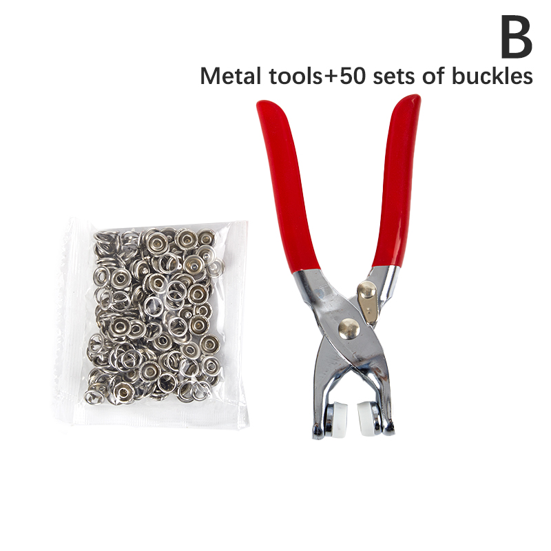 Snaps Knoppen Tangen Set Snap Fasteners Kit Tool Naaien Knoppen Drukknopen Snap Voor Installeren Kleding Tassen