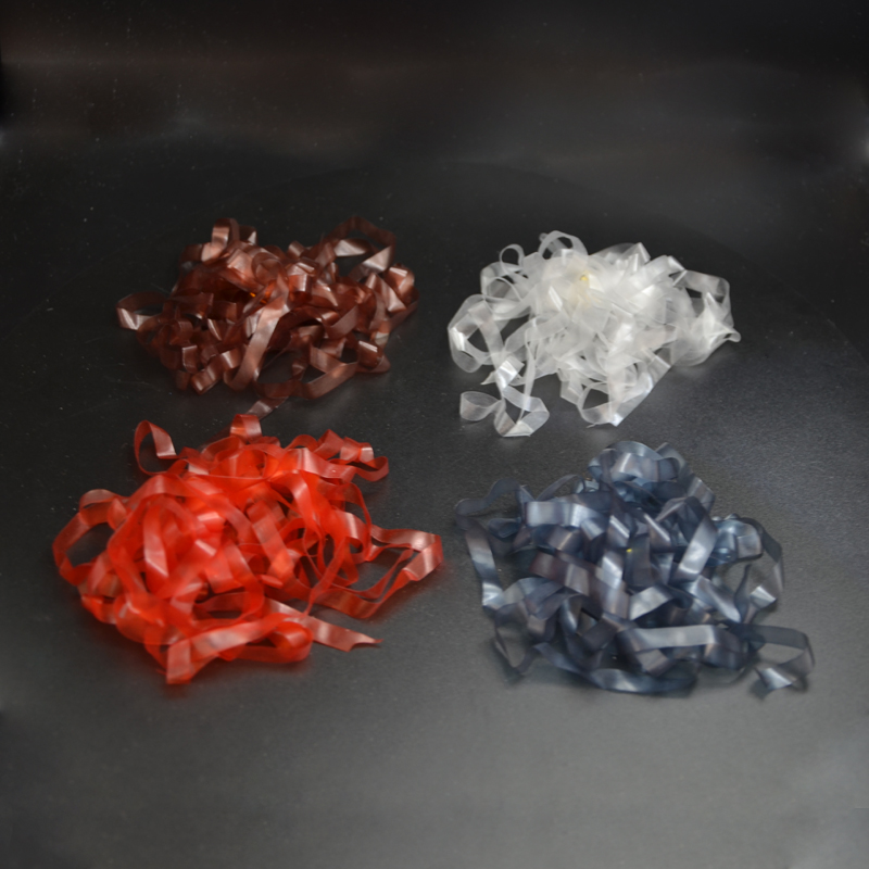 Tira de piel fina elástica de 4 metros y 8 colores para moscas ninfáticas, atado de moscas, materiales sintéticos de ancho de 6mm, envoltura de larva Caddis para camarones