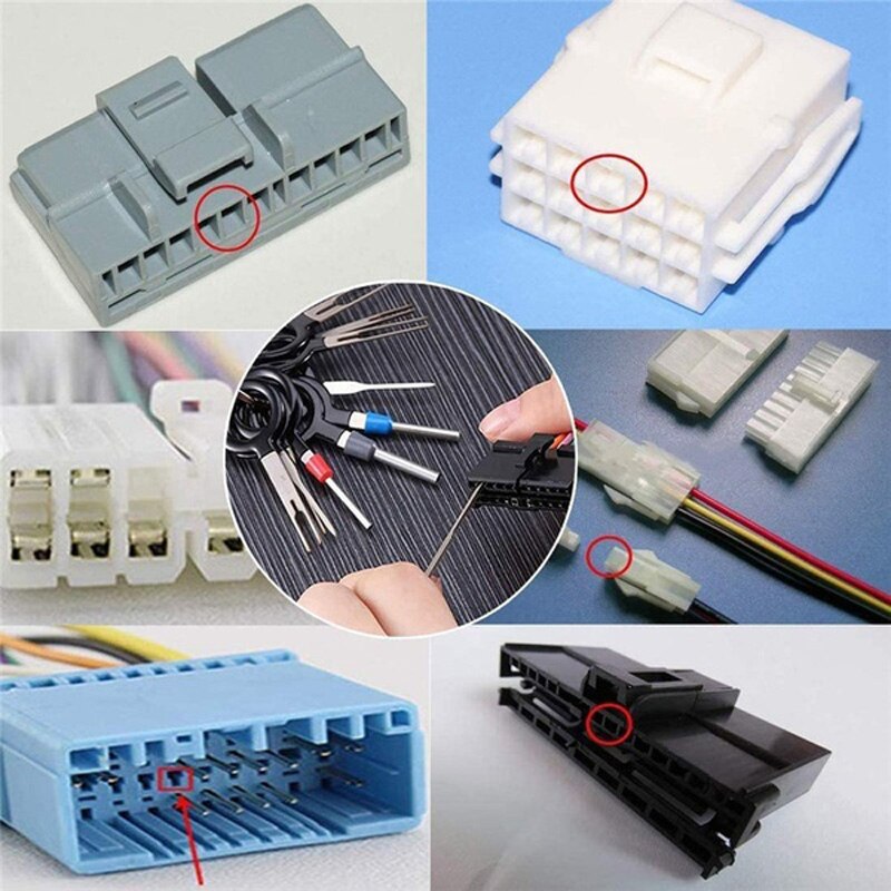 36/41/59/70Pcs Automotive Plug Terminal Verwijder Tool Set Key Pin Auto Elektrische Draad Crimp connector Extractor Kit Accessoires
