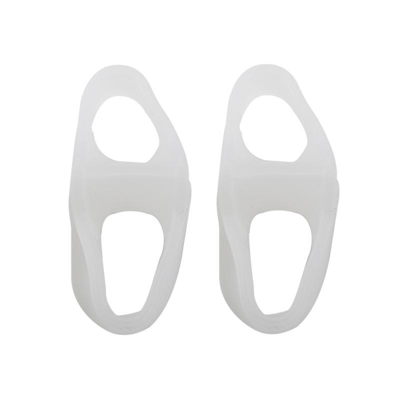1 par silicona con Gel para pies dedos dos agujeros separador dedo pulgar Valgus juanete Protector ajustador Hallux Valgus protección cuidado de los pies