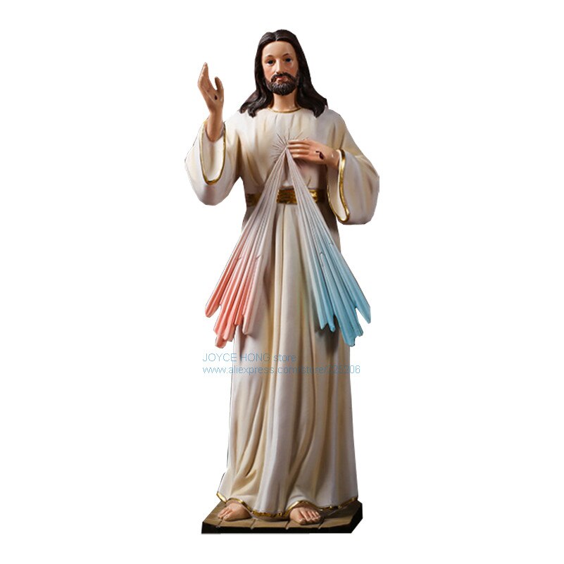 Décoration de Statue de jésus, Figurine de décoration catholique et chrétienne, ornement, souvenir,: 16.5x13.5x30.5cm