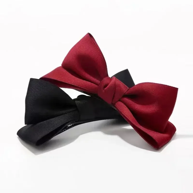 Horquillas coreanas 3D con lazo rojo para el pelo, pinzas para el pelo de princesa, pasadores de cinta, accesorios para el cabello a la para niñas y mujeres, novedad de 2023