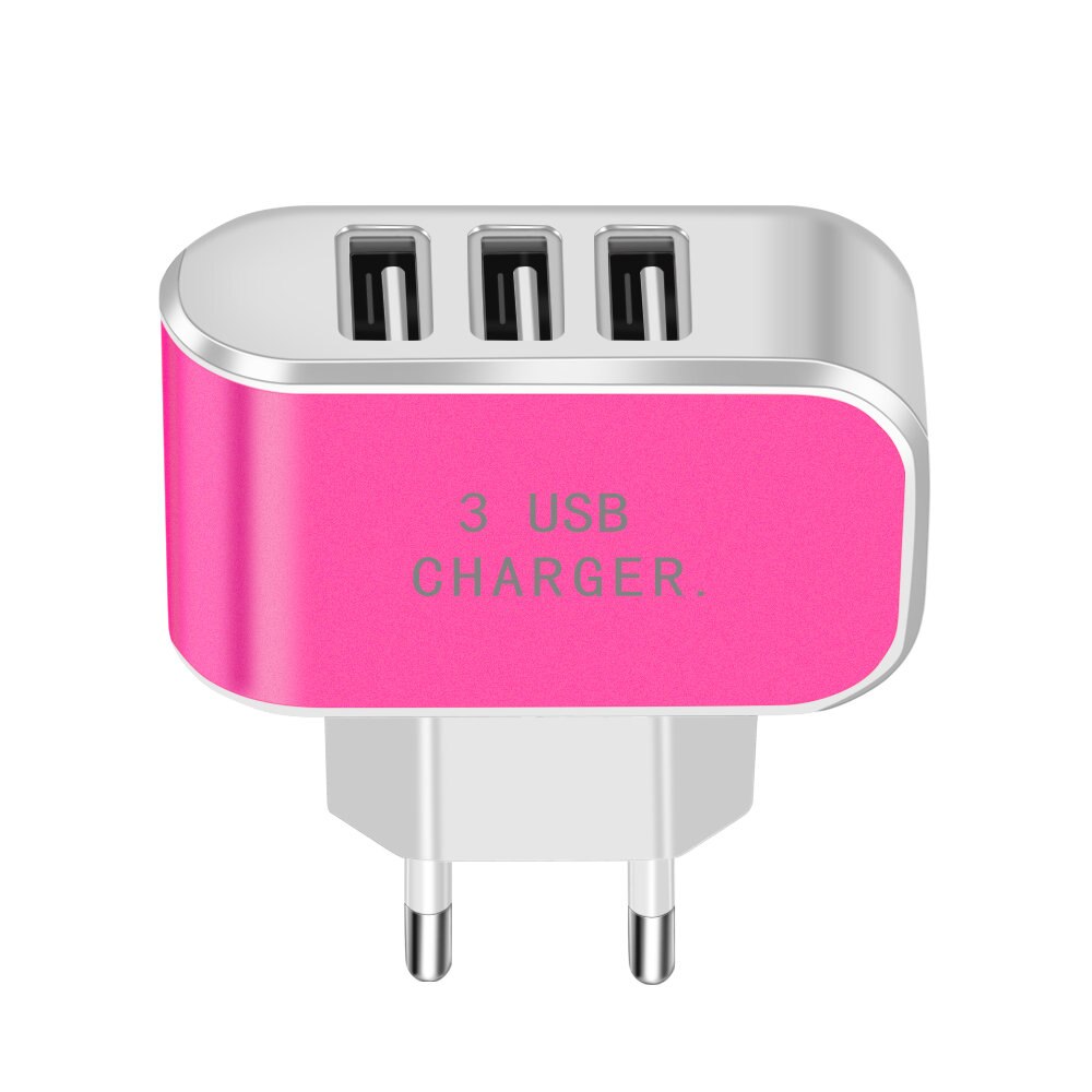 Olaf-cargador USB de carga rápida 5V2A para móvil, cargador de pared rápido para iPhone X, 8, 7, iPad, Samsung S9, Xiaomi mi 8, Huawei: Only Charger Red