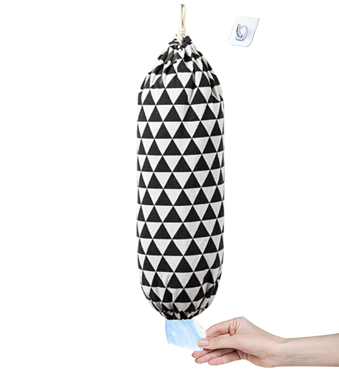 SEANADO Supporto Per Dispenser Sacchetti Spazzatura In Acrilico - Organizer Da Parete O Da Tavolo Per Sacchetti Di Plastica (26x19x16 Cm)