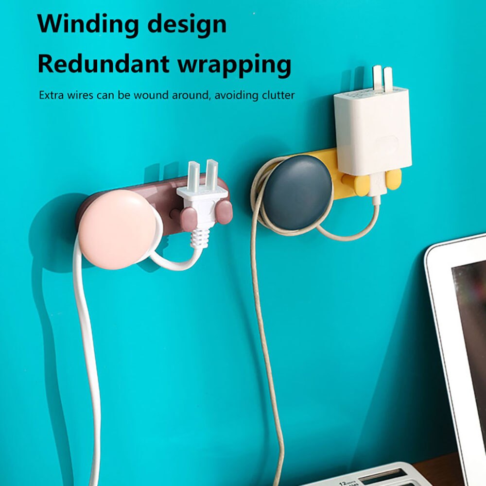 Kitchen Hanger Plug Bracket Organizer Socket Power Cord Storage Rack Shelf Holder Wall Mounted Adhesive Force Sticky Hook