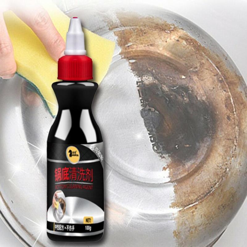 100g Stainless Steel Cleaner Metal Surface Kitchen Cleaning Pot Remover Non-toxic Effective Dirt Bottom Ultra Rus R8O4