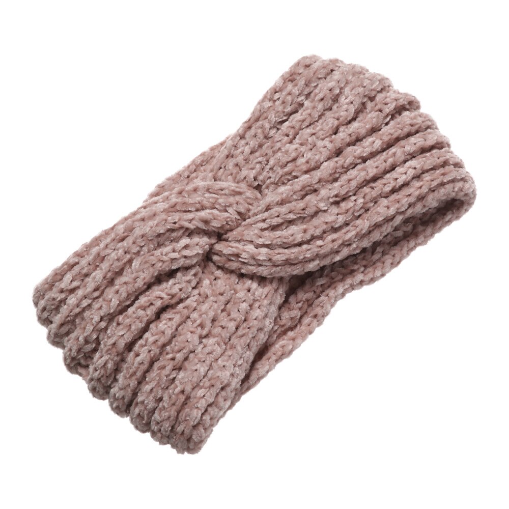 Gebreide Hoofdband Zachte Elastische Brede Haarband Candy Kleur Dikke Warme Vrouwen Meisjes Winter Haarband Yoga Sport Haaraccessoires