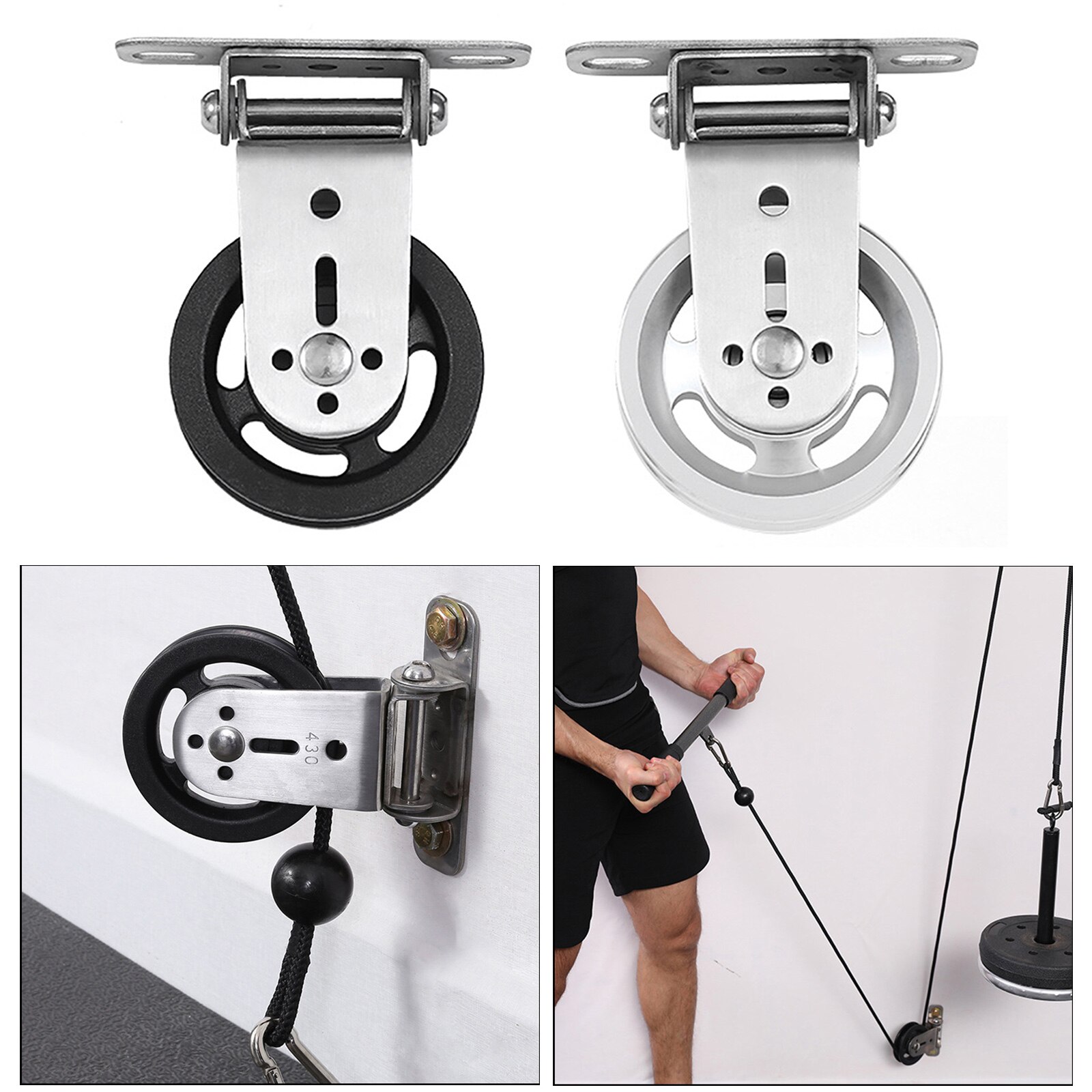 Cable de polea para entrenamiento en casa, equipo de entrenamiento de tríceps, tirar hacia abajo, bíceps, rizo, espalda, antebrazo, hombro, gimnasio