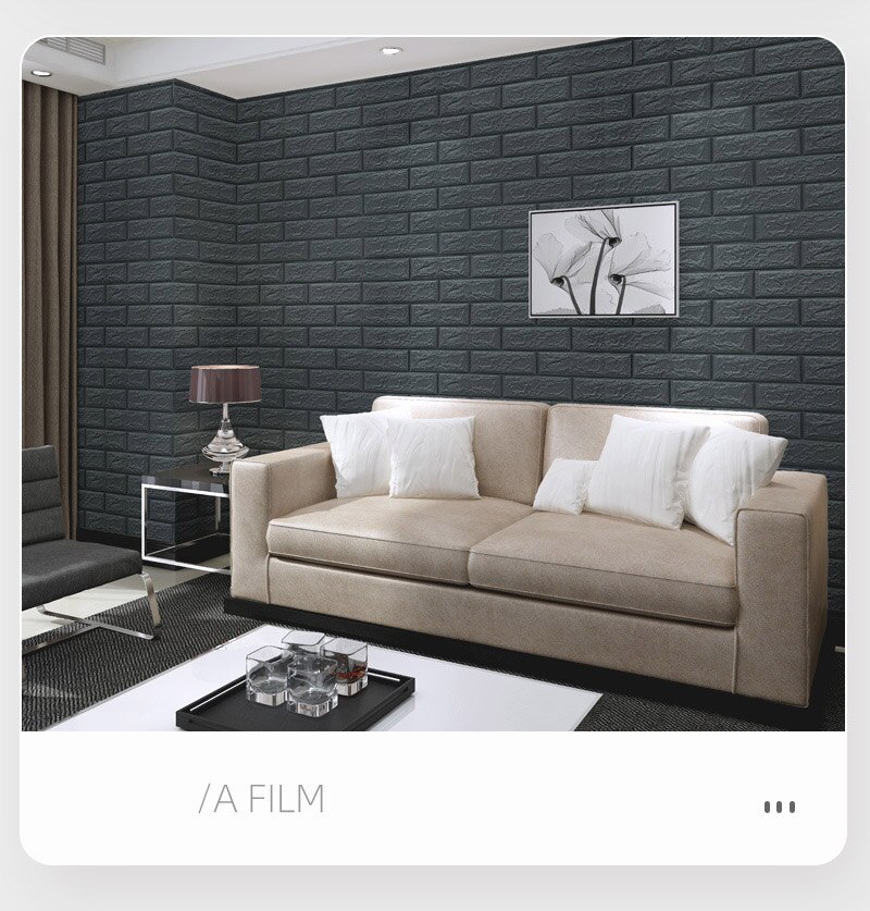 Paneles autoadhesivos 3D para pared, papel tapiz autoadhesivo, adhesivos para el salón, dormitorio, habitación de niños, papeles de ladrillo, decoración del hogar, 12 Uds.