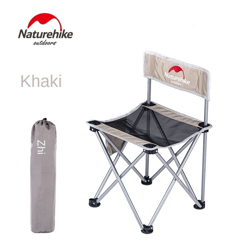 Naturehike Einkaufen Angeln Stuhl Tragbaren klappstuhl Klapp Sitz Hocker Camping Wandern Gartenarbeit Grill stuhl: khaki