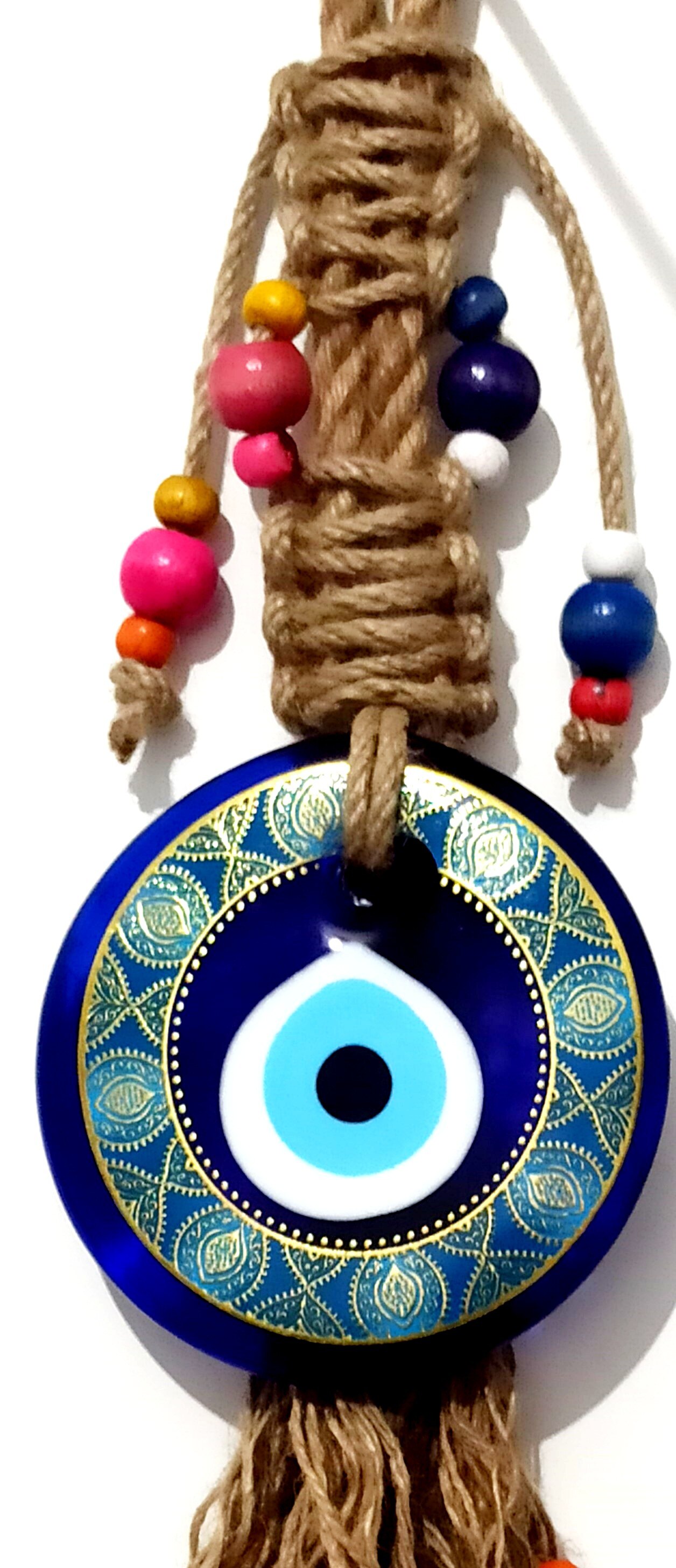 Evil Eye Kralen Verguld Glas Wanddecoratie