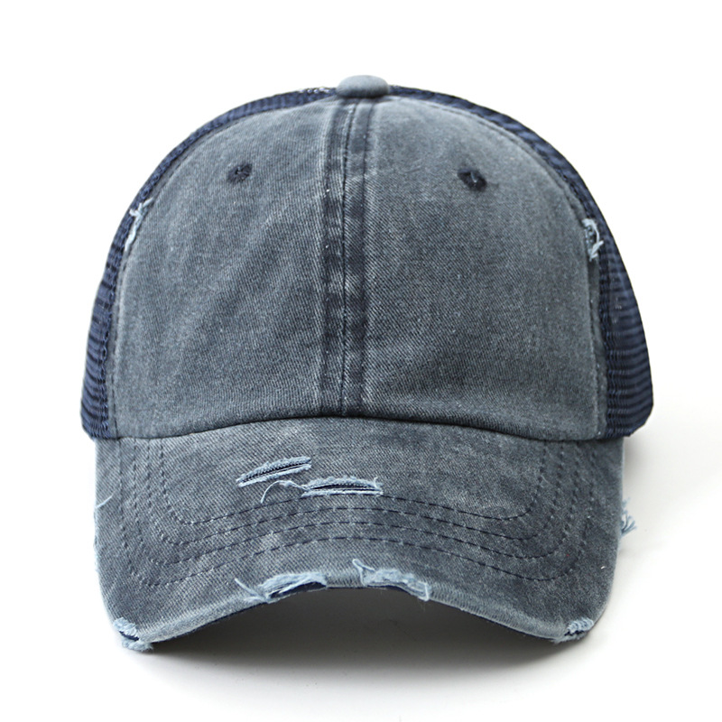 Paardenstaart Baseball Cap Vrouwen Mode Mesh Cap Snapback Zomer Vrouwen Hoed Wassen Hoeden Casual Sport Caps Verstelbare Outdoor