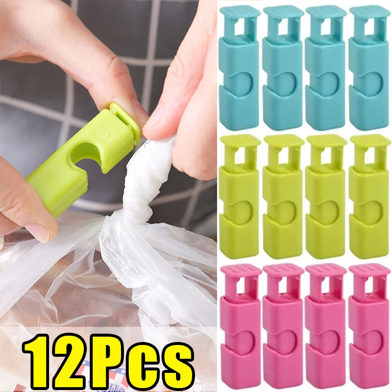 12/1pcs Lagerung Lebensmittel versiegelung clips wieder verwendbare Kunststoff-Taschen dichtung klemme für Snack brot Haushalts korn Gemüse Aufbewahrung klemme