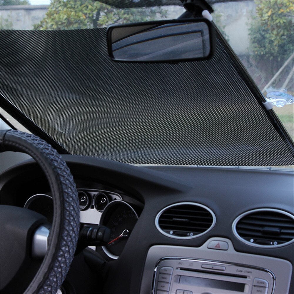 Parasol para coche, cortina lateral trasera, ventana delantera/trasera, bloqueo solar, parpadea, cubierta negra, ventosa, accesorios universales para coche