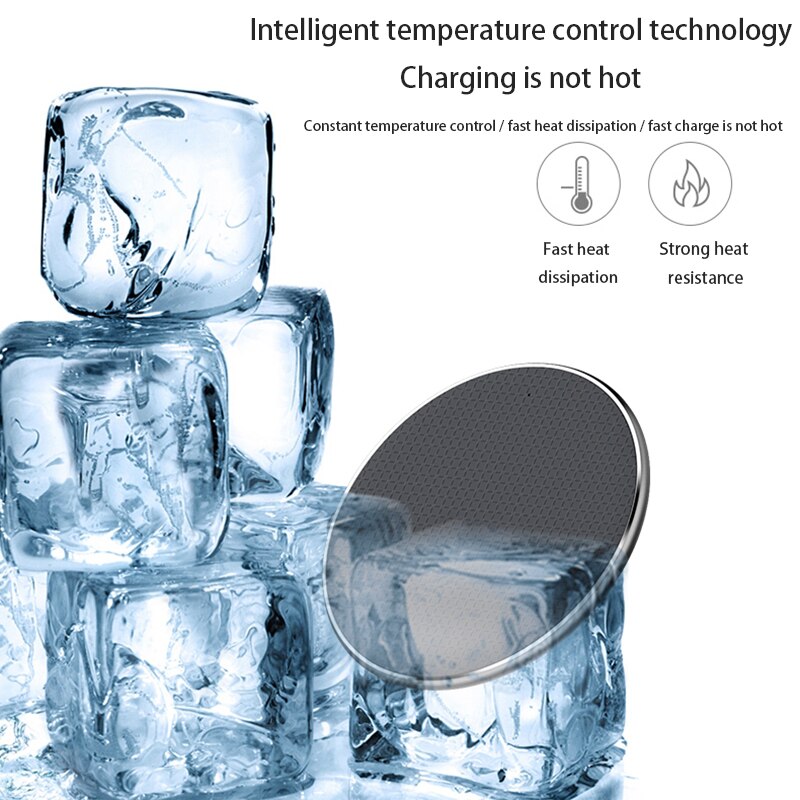 10w Wireless Thin Charger Charging Pad Charging Dock For Iphone 7.5w Fast Charging And Android Fast Charging Universal Safe