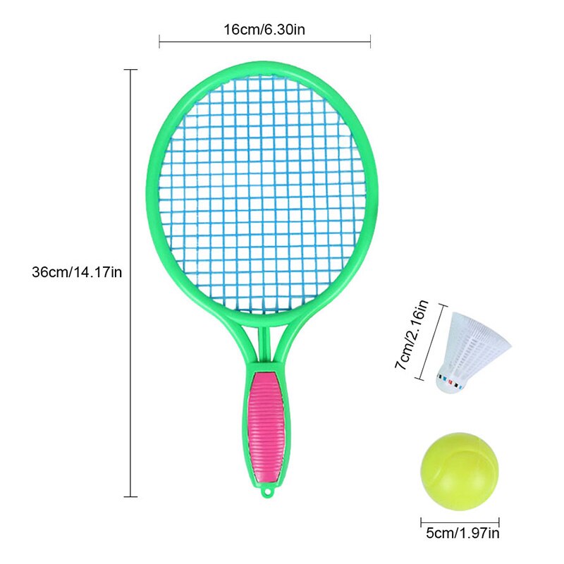 Strandtennisracket barns sportsport utomhusracket med badmintonboll