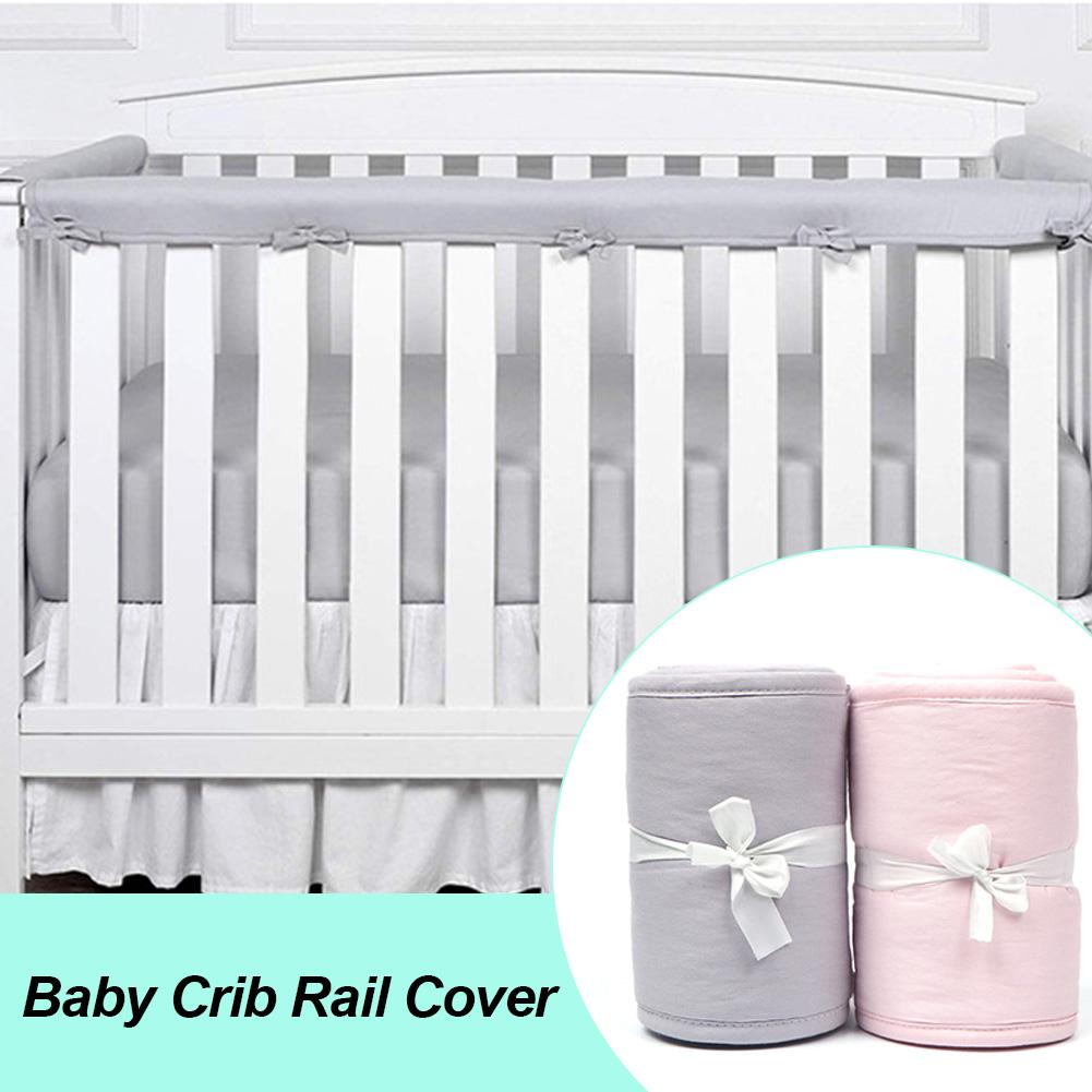 3 Stuk Gedrukt Baby Cover Baby Veilig Verpleging Wrap Beschermende Bumper Crib Anti Collision Rail Tandjes Guard Cribs Side baby