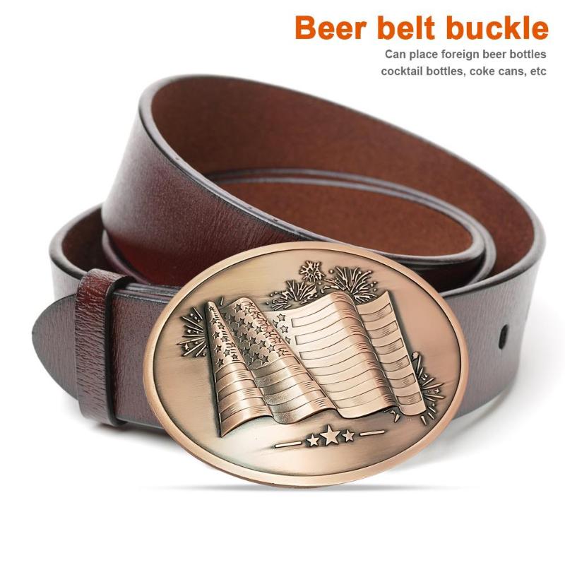 10,2x8 cm Metall Bahre Kopf Gürtel Lustige Flasche Schnalle für draussen Camping Picknick Wein Geschirr Wein Können Halfter