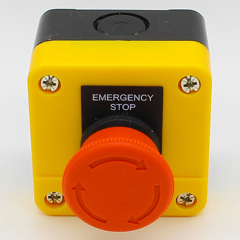 1NO+1NC e-stop push button switch emergency stop switch