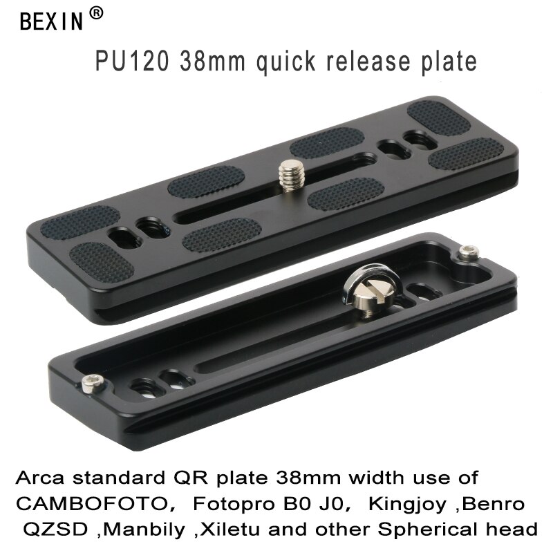BEXIN Universal- Metall Arca schweizerisch montieren Adapter schnell Freisetzung Platte Mit 1/4 Schraube Für Benro Stativ Ball Kopf PU300/200/150/120