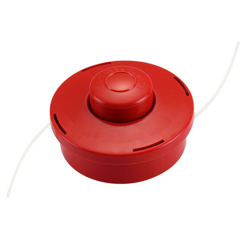 Universal Petrol Trimmer Head Bump Feed Line Spool Cutter Red/Black Plastic Trimmer Head Replacement Lawn Mower Parts
