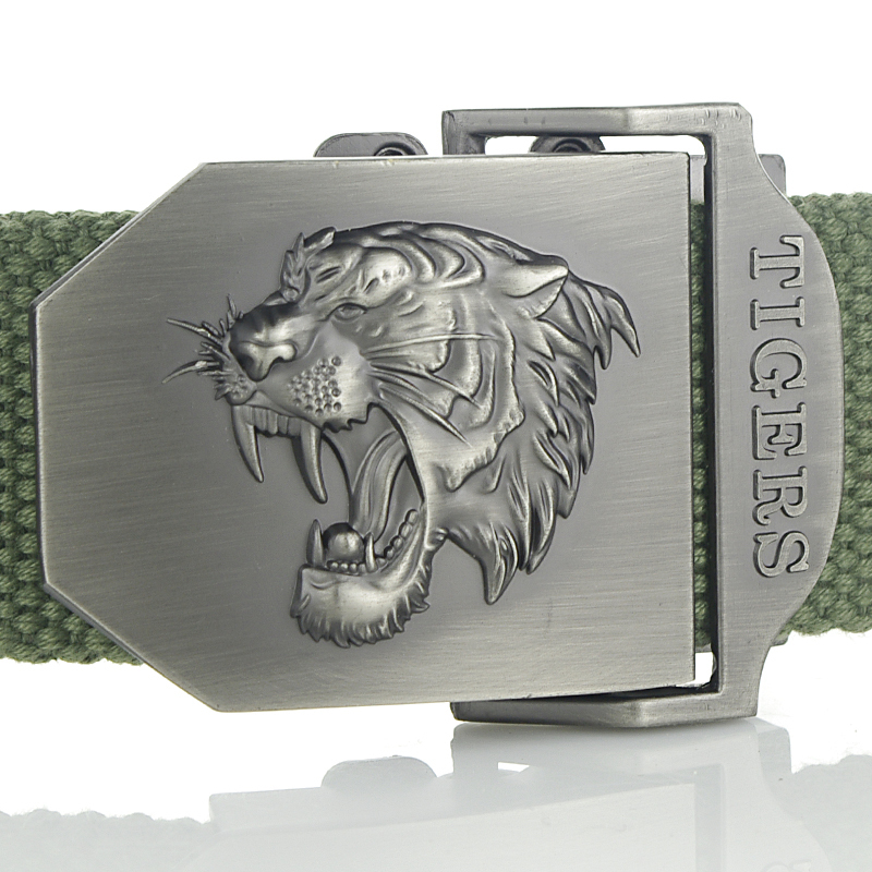 Alleen Canvas gesp Geschikt voor 3.8 cm breedte en dikte 4mm riem Voor man vrouwen Persoonlijkheid gesp zonder riem body