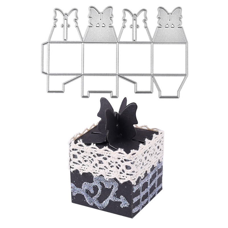 Kokorosa Box Metal Cutting Dies Scrapbooking Dies for Card Making DIY Embossing Cuts Stencil Craft Dies for