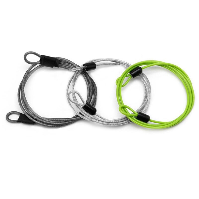 3Pcs 100CM/3.3Ft Long Travel Security Cable Lock,Braided Steel Coated Safety Cable Luggage Lock,Safety Cable Wire Rope: Default Title