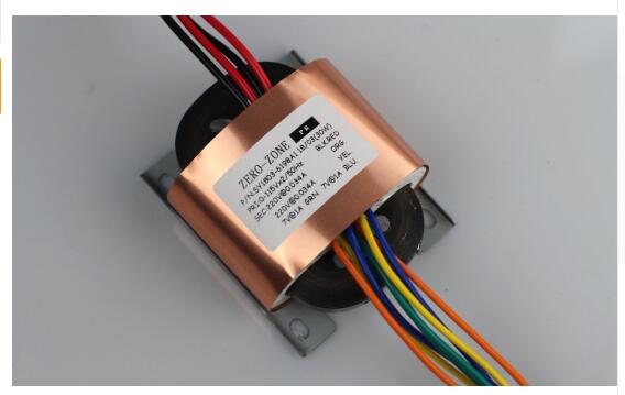 Transformador de cobre do r-núcleo de 30va 0-220v * 2 + 0-7v * 2 para o preamp do tubo de PRT-05