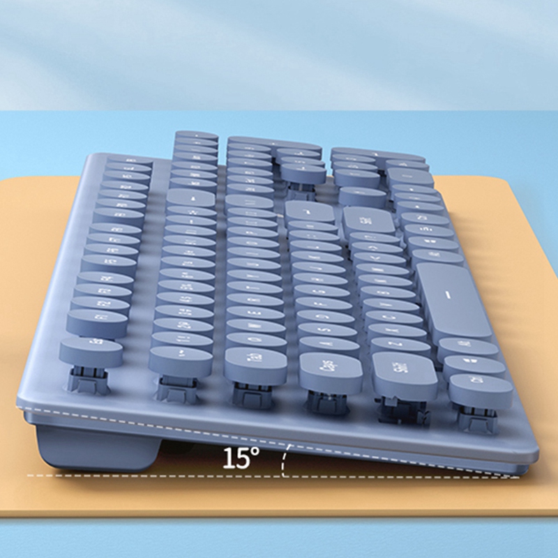 Wireless Keyboard and Mouse Set Wireless Punk Manipulator 104-Key Keyboard 2.4G USB Portable Keyboard