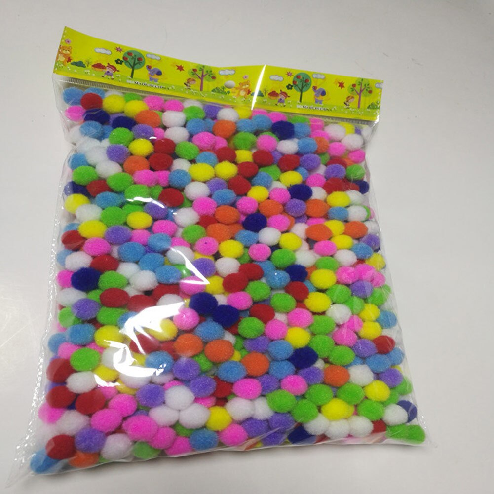 Lot de 300 pompons multicolores assortis pour loisirs créatifs, fournitures de loisirs créatifs, matériel de bricolage innovant