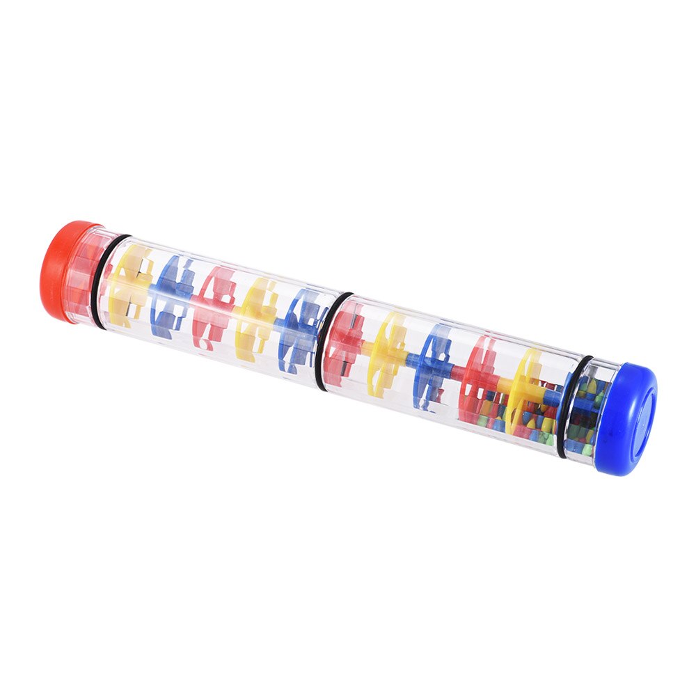 Fargerik 12 " rainmaker rain stick musikkinstrument leke for småbarn barnespill ktv party