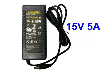 15V Switching Power Supply AC DC Adapter 15V 3A 4A 5A 6A 8A 45W 60W 75W 90W 120W LED Speaker Sound Audio Power Charger: WHITE