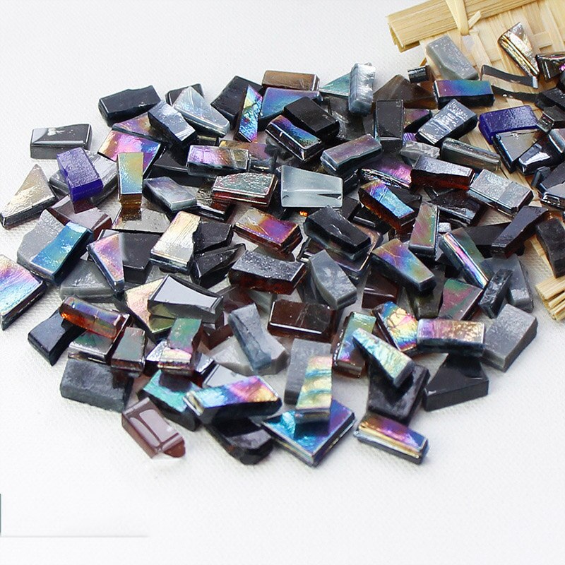2022 Mixed Color Mosaic Fragments Irregular Shape Coloful Crystal Mosaic Tiles For Crafts Bulk Diy Decoration Materials: 10