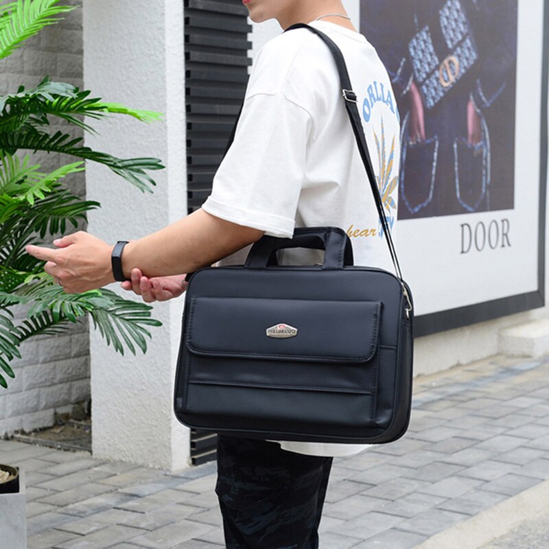 Scione heren zakelijke nylon aktetas heren 13 15 inch laptop handtas grote capaciteit waterdichte schoudertas crossbody tassen