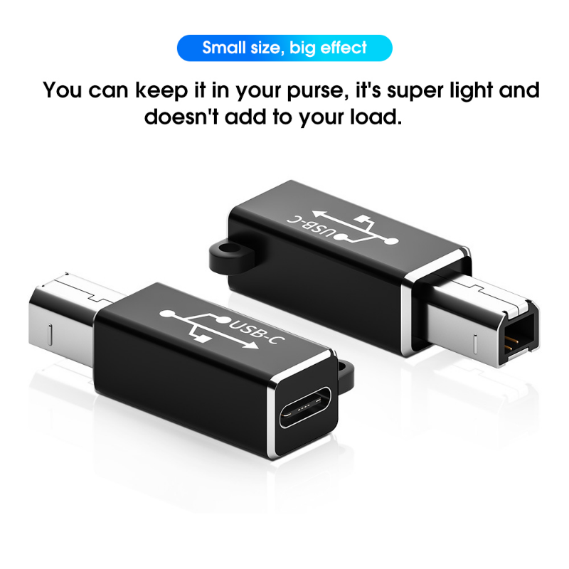 Nowy typ C żeński na USB B męski konwerter skanera męski Adapter konwerter konwertera do drukarki kontroler MIDI klawiatura pianina