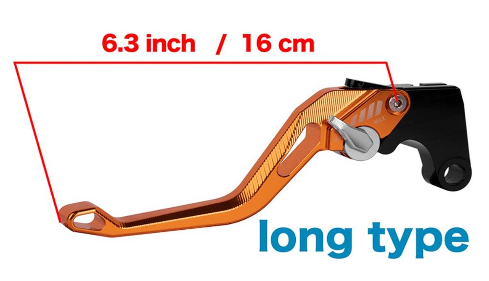 For Kawasaki Ninja 125 250 300 400 500 1000 H2/R ZX6R ZX10R ZX14R 5D Long Black Clutch Brake Levers Adjustable CNC ZZR 1400