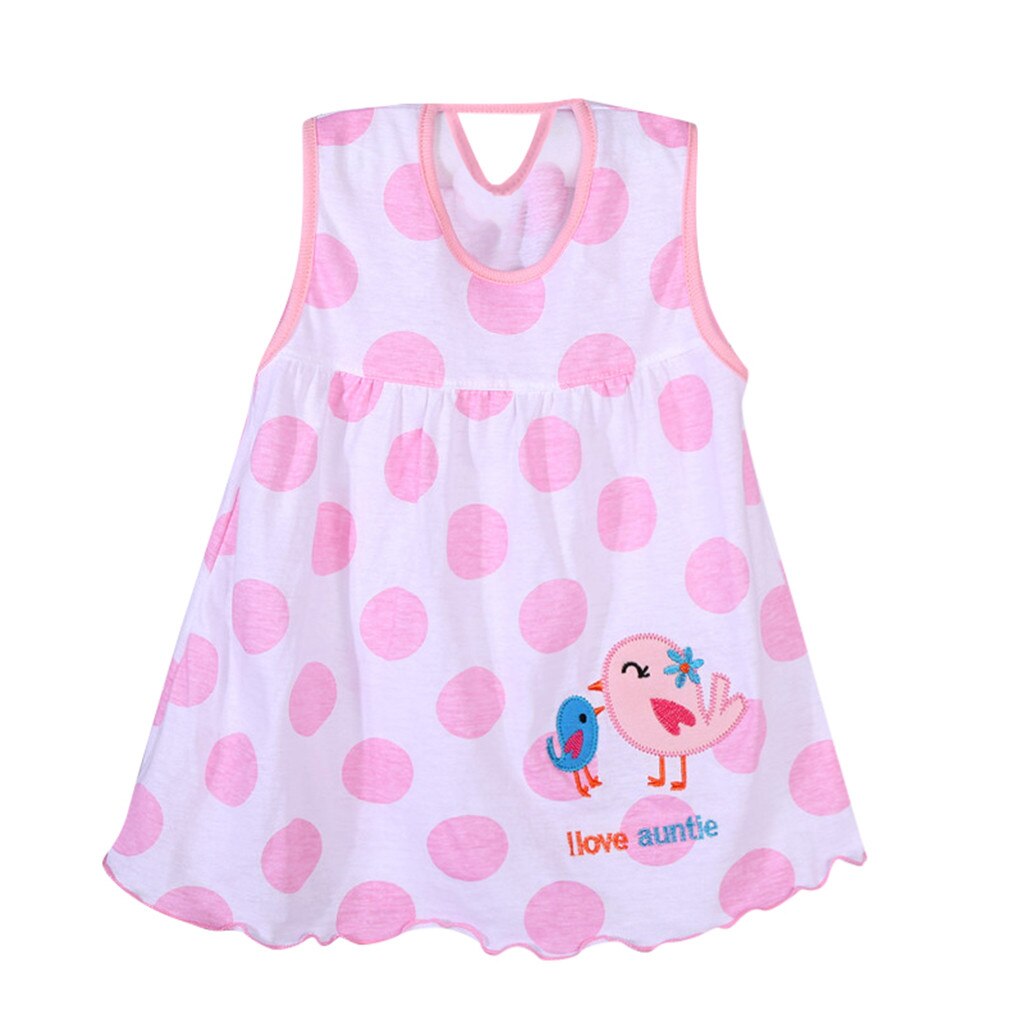 ARLONEE Girl Baby Infant Cartoon Flower Children Dot Floral Tees Dress T-Shirt Vest t Baby Kids Girl Outfits Clothing #18