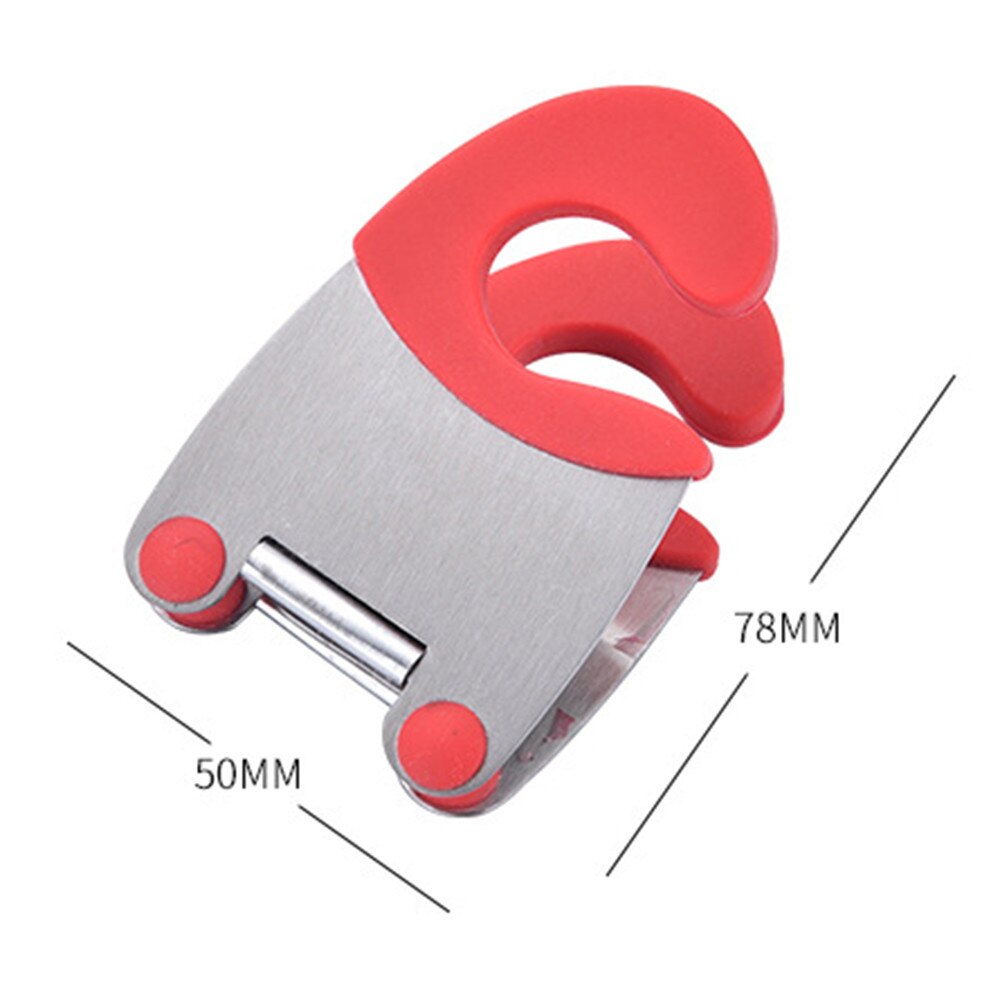 Stainless Steel Pot Pan Holder Spatula Clip Spoon Rest Pots Clip Kitchen Uten A