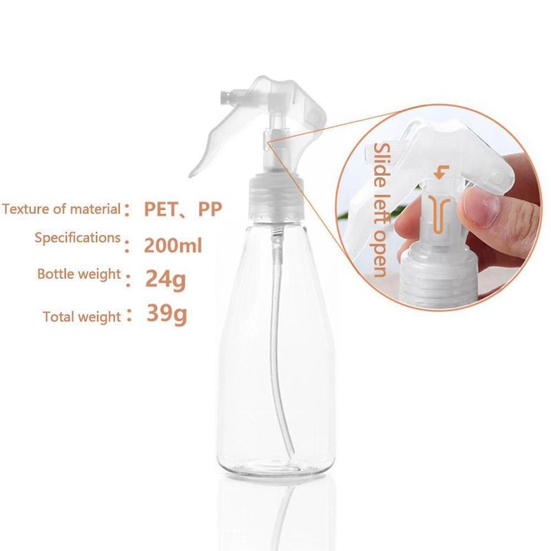 200ML Garden Patio Watering Plant Pot Spray Bottle Plastic Flowers Seedling Sprayer Transparent bottle Hairdressing Planting